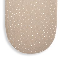 Organic Moses Basket Fitted Sheet - Truffle Rice